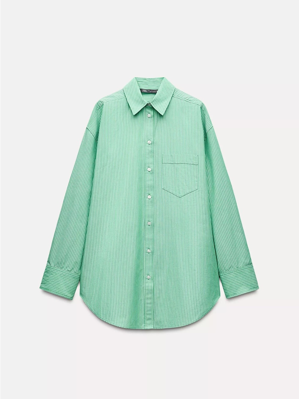 Zara Oversized Striped Poplin Shirt - Part of a set